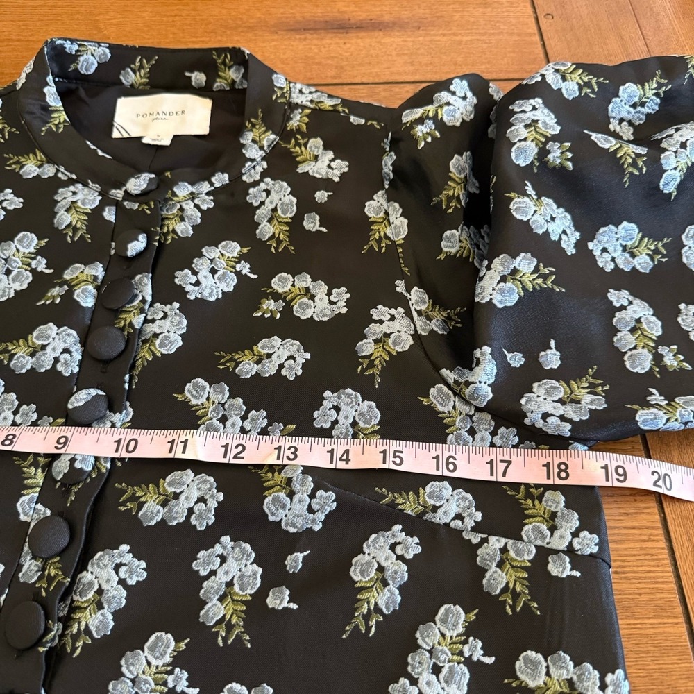 Tuckernuck Pomander Place Samantha Dress Small Jacquard Heirloom Floral - Picture 13 of 14